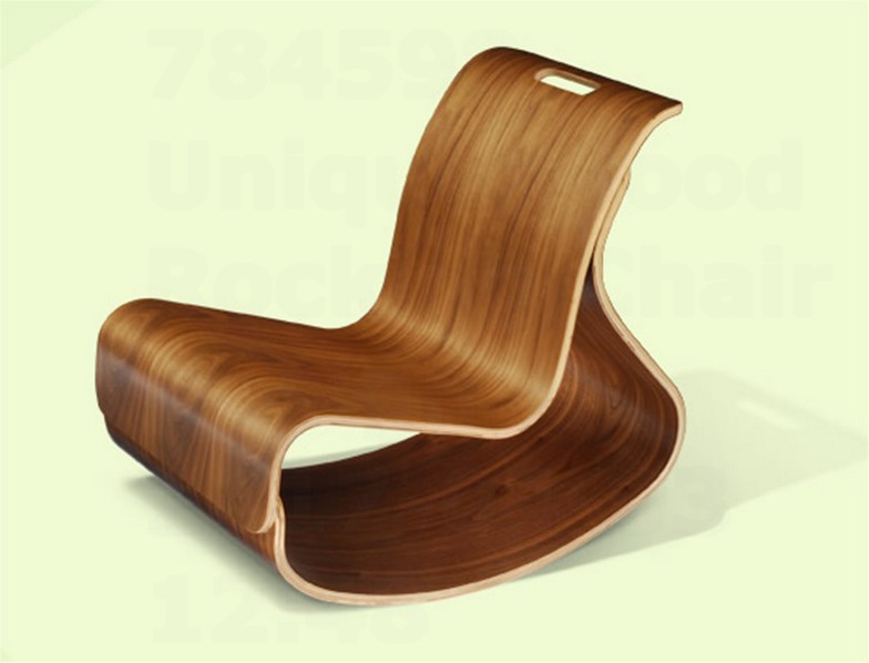 Unique Wood Rocking Chair Design