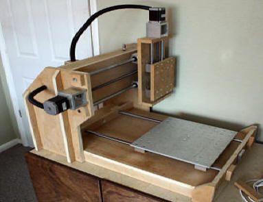 homebuilt CNC wood carving machine