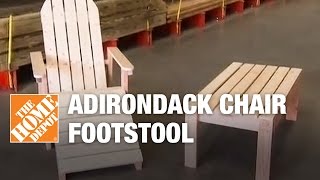 adirondack chair and footrest plans