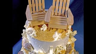 adirondack chair beach template cakes