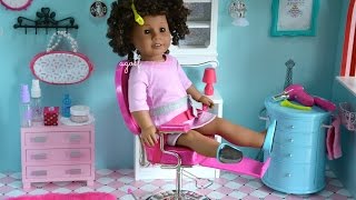 american girl doll salon chair