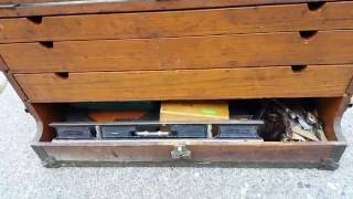 antique wooden tool boxes for sale