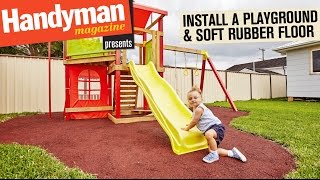 backyard playground flooring ideas