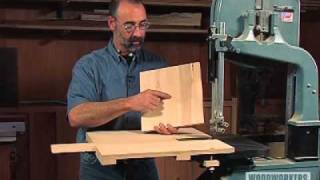 bandsaw jig for cutting circles