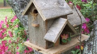 barn wood bird houses plans