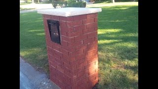 brick mailbox designs plans