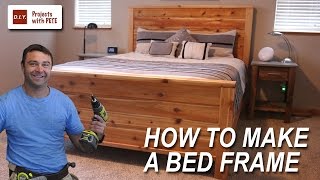 build a bed frame plans