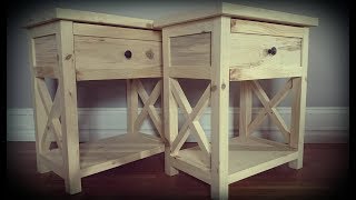 build bed side table