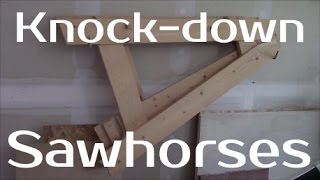 build knockdown sawhorse plans