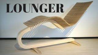 build wooden lounge chair