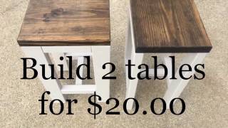 build your own end table plans