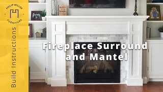 building a fireplace mantel and surround