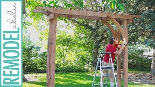 building a garden arbor