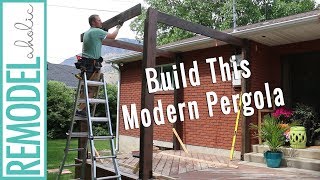building a pergola on a deck