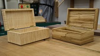 building a wooden box with a lid