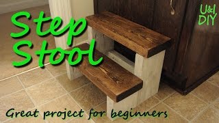 building a wooden step stool
