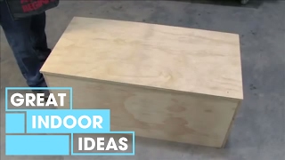 building a wooden storage box