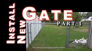 building chain link fence gate