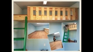 building plans for bunk bed with desk