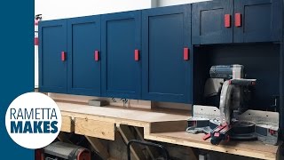 building woodshop cabinets