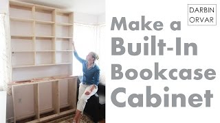 built in corner bookcase plans