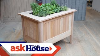 cedar deck planter box plans