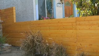 cedar fence designs horizontal