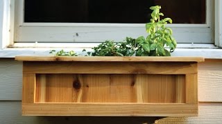 cedar window flower box plans