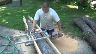 chainsaw jig for cutting logs