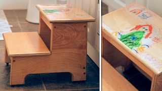 child step stool with name