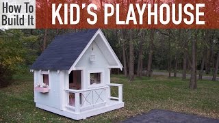 childrens wooden playhouse plans