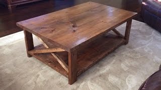 coffee table plans and measurements