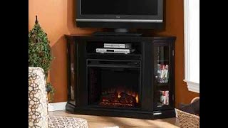 corner tv cabinet with fireplace