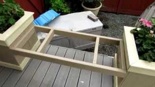 deck bench planter box