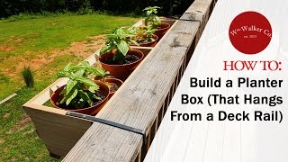 deck flower box plans