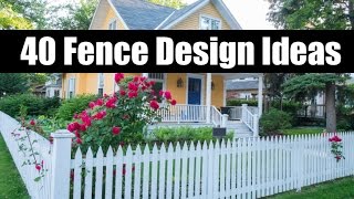 different types of wooden fence designs