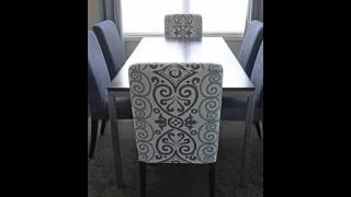 dining room chair covers short