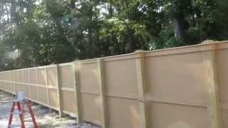 diy blue board fence