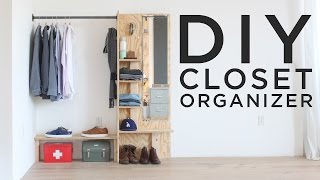 diy closet organizer youtube