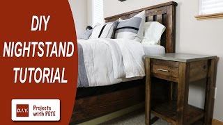 diy nightstand wood