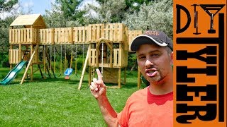 do it yourself wooden swing set plans free