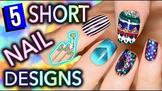 easy nail designs for short nails