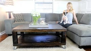 easy woodworking plans coffee table