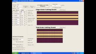 end grain cutting board design software