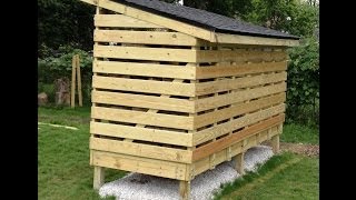 firewood storage shed design