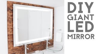 floating bathroom vanity mirror