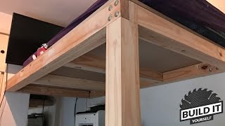 free bunk bed plans with desk