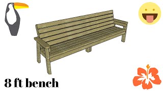 free patio bench plans