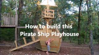 free plans to build a pirate ship playhouse