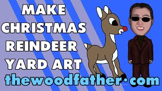 free reindeer yard art patterns